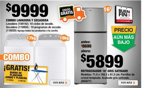 Get up to 20% off your purchase through 7/18. Home Depot: Promociones del Buen Fin 2015