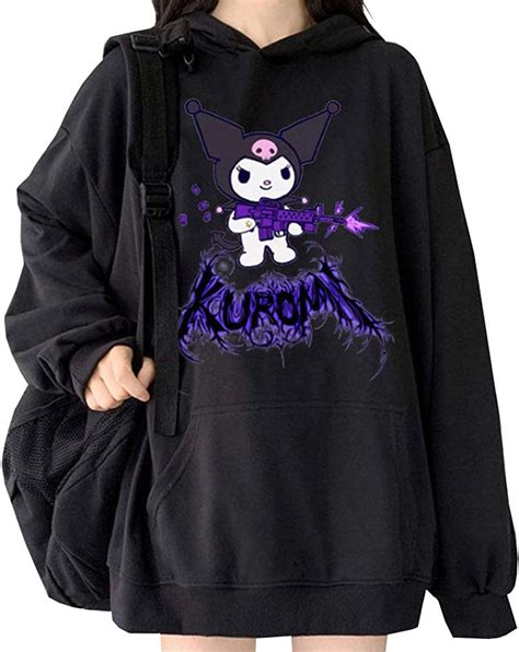 Kuromi Sweater Kuromi Hoodie Pullover Cute Cartoon Sweatshirt Suit