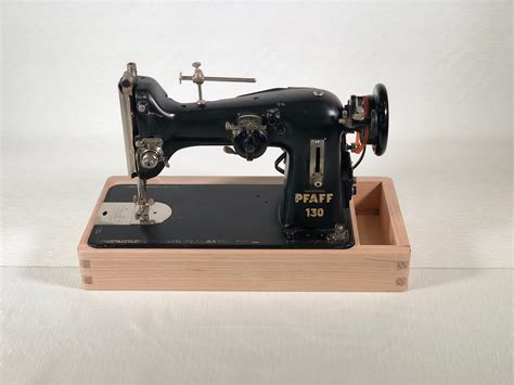 Oak Hardwood Sewing Machine Base For Full Size Singer Pfaff Etsy