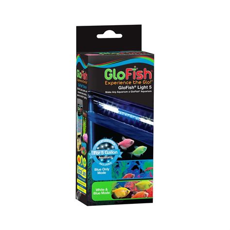 Spectrum Glofish Light 5 Gallon 6 White And Blue Led Stick