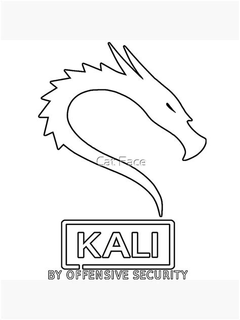 Kali Linux Logo Poster By Grrrdinosawr Redbubble