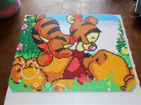 perler beads winnie the pooh tigger Perlemønstre Korssting