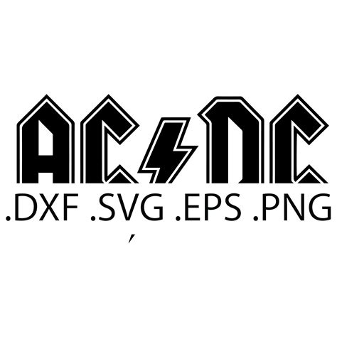 Acdc Rock Band Logo Digital Download Instant Download Etsy