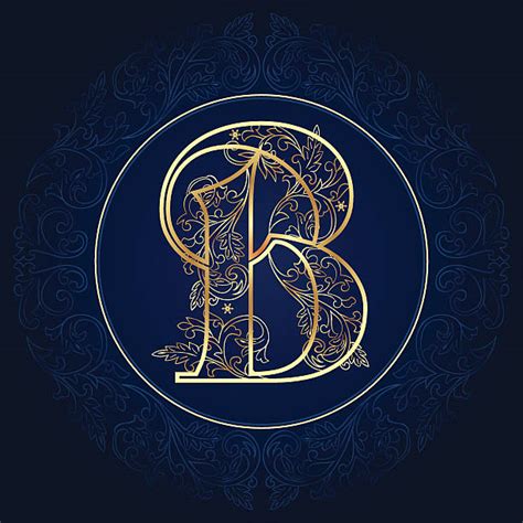 Best Silhouette Of A Fancy Letter B Illustrations Royalty Free Vector