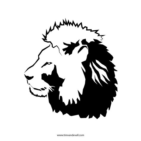 Lion Stencil Tims Printables
