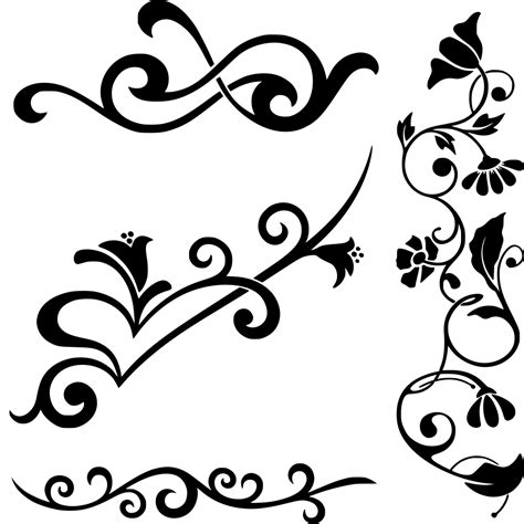 SVG > craft scrapbook floral vines - Free SVG Image & Icon. | SVG Silh