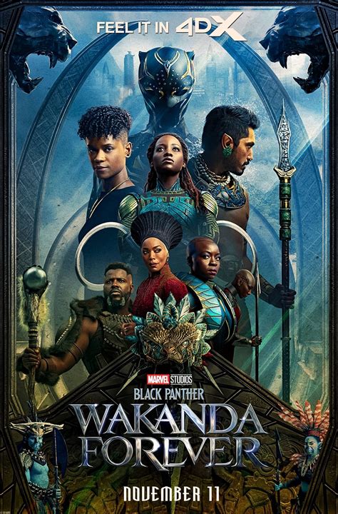 Black Panther Wakanda Forever Promotional Poster 4dx Marvel