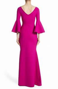 La Robe Di Chiara Boni Iva Bell Sleeve Evening Dress In Pink Lyst