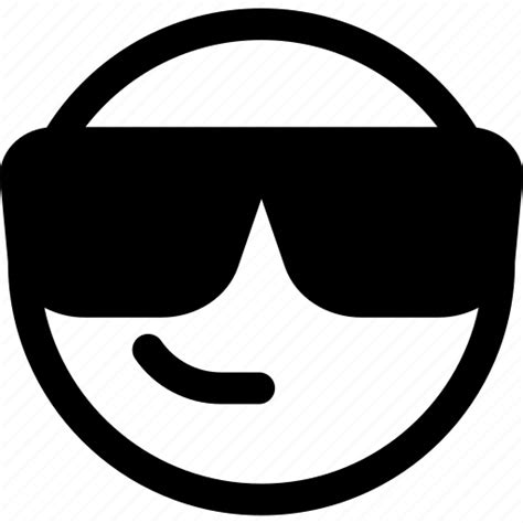 Emoji Emoticon Eyeglass Shades Smiley Sunglasses Icon