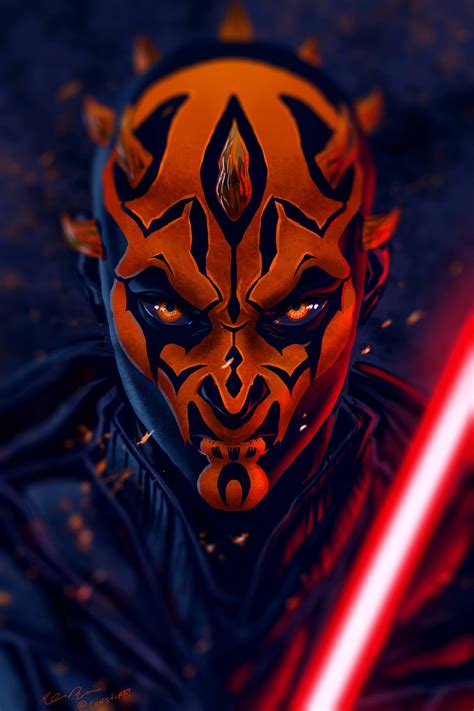 Darth Maul Digital Art Etsy