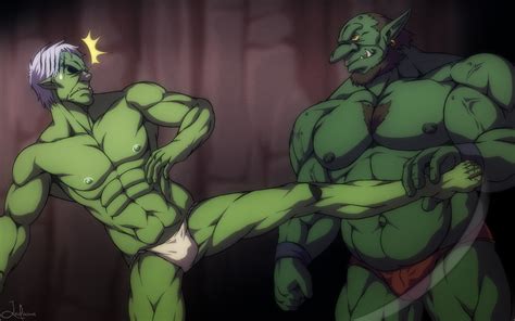 Rule 34 Chest Tuft Clothed Ear Piercings Facial Hair Fighting Fundoshi Funeral Paws Gay Goblin
