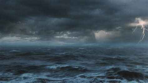 ⚡️ 10 Hours Thunderstorm At Sea Sounds For Sleeping ~ Thunder Rain Oc