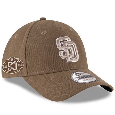 Mens San Diego Padres New Era Brown 50th Anniversary The League 9forty