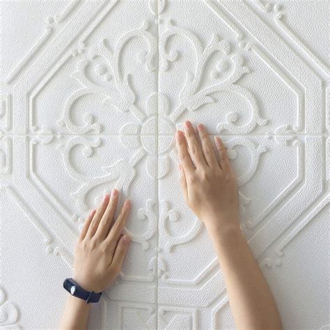 Buy Nasmodo Foam 3d Ceiling Wallpaper For Living Room Bedroom Hall