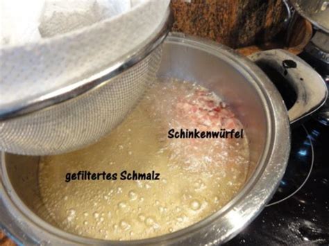 Diverses SCHMALZ aus Flomen Rezept