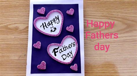 Diy Fathers Day Card Handmade Fathers Day Card Using Paper Youtube