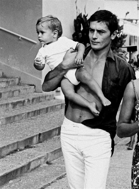 Alain Delon With Son Anthony 1965