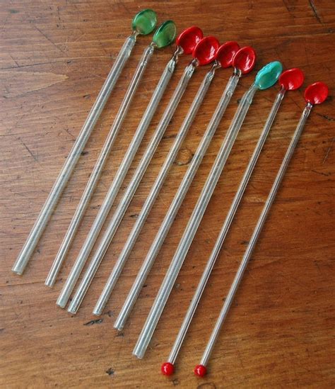 Vintage Glass Sipper Straws With Spoon Foot By Hensnest10 On Etsy