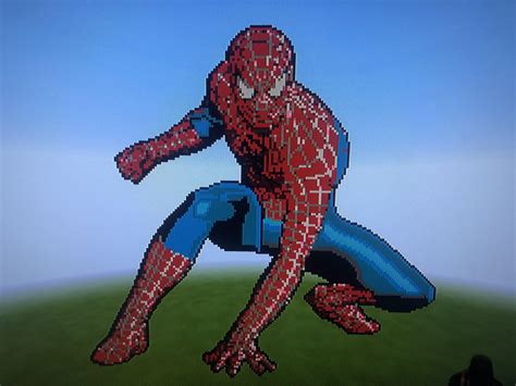 Spider Man Spiderman Pixel Art Pixel Art Pattern Minecraft Pixel Art