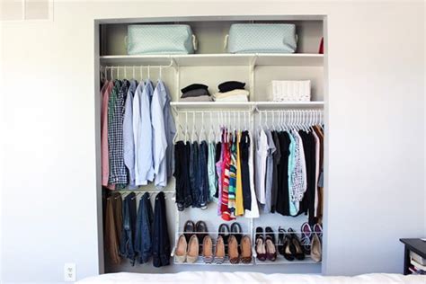 Storing on a closet shelf. How To Easily Organize Everything In Your Closet (For Cheap)
