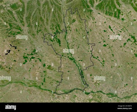 Olt County Of Romania Low Resolution Satellite Map Stock Photo Alamy