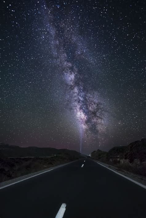 Road To The Milky Way Wallpaper Landscape Laptop Milky Way