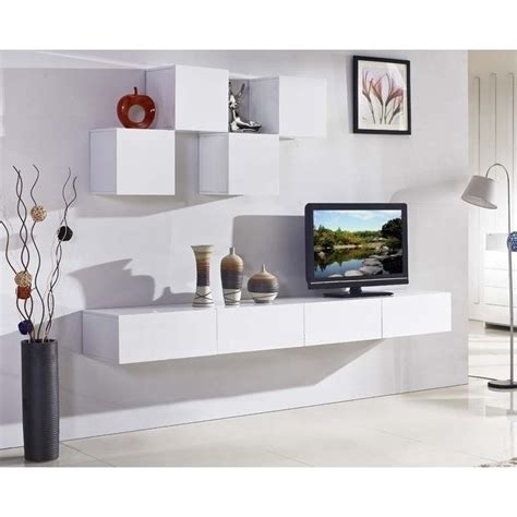 50 lbs • assembly required : Galaxi Floating TV Cabinet in Gloss White 2.4m | Buy Wall ...