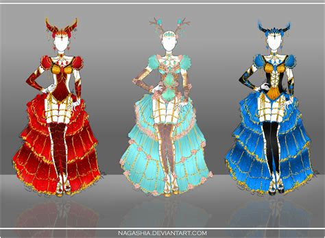 Adoptable Outfit Auction Set Closed By Nagashia On Deviantart