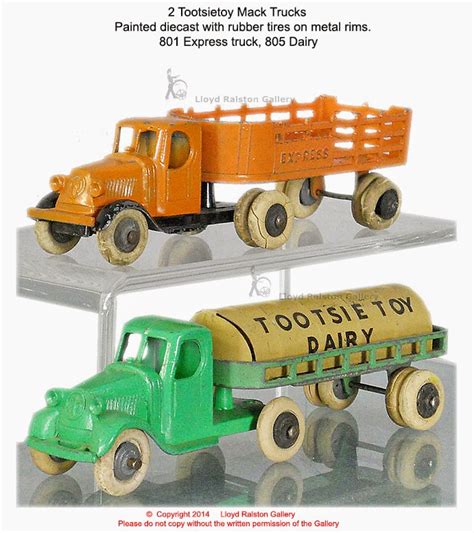 Old Antique Toys More Of Those Toosietoys Based On The Famous Mack Truck