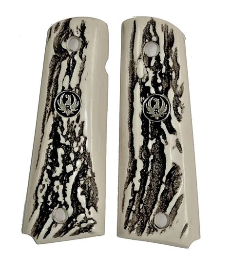 Ruger Sr1911 Auto Stag Like Grips With Medallions