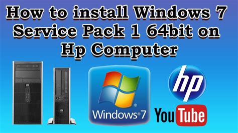 How To Install Windows 7 Service Pack 1 64bit On Hp Computer In Urdu