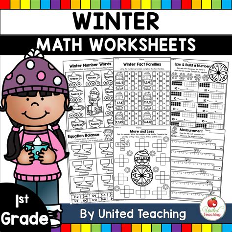 Winter Math Activities 1st Grade United Teaching