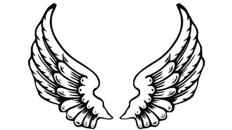 Angel Wing Drawings Drawing Pencil Clipart Best Clipart Best
