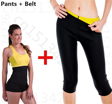 Hot On Tv Leg Sauna Shapers Fit Sweat Fitness Set Body Shaper Pants Slimming Suit For Women