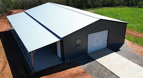 Pre Fab 30x50 Metal Building W Lean To Usa Metal Structures