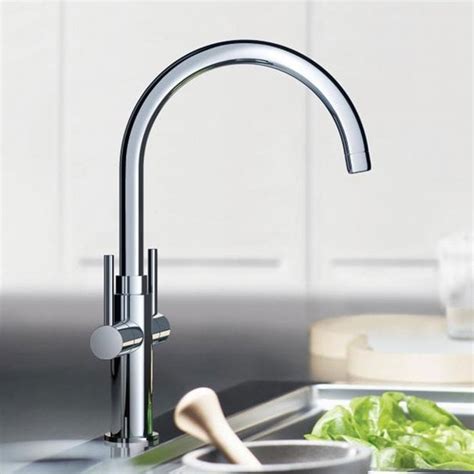 Grohe Ambi Cosmopolitan Chrome Twin Lever Kitchen Sink Mixer Tap 30190000 Kitchen From Taps Uk
