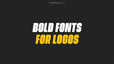Best Bold Fonts For Logos Graphic Pie