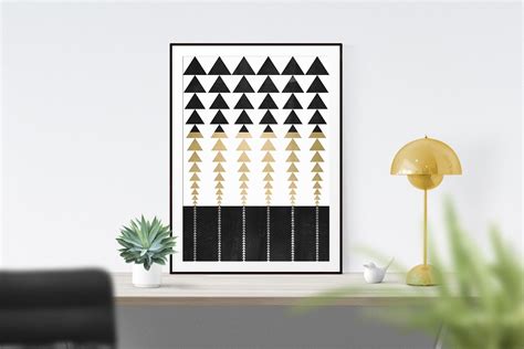 Minimal Triangles Art Print By Elisabeth Fredriksson Triangle Art