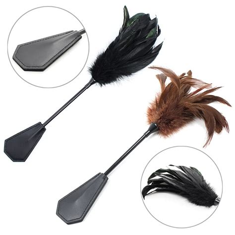 feather whip flirting toys couples tickle foreplay teasing novelty toys adult offbeat