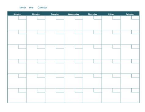 Microsoft Monthly Calendar Template For Your Needs