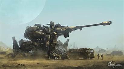 Cannon Gun Technics Weapon Painting Wallpapers