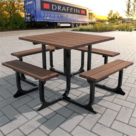 Standard Aluminium Picnic Table Draffin Street Furniture