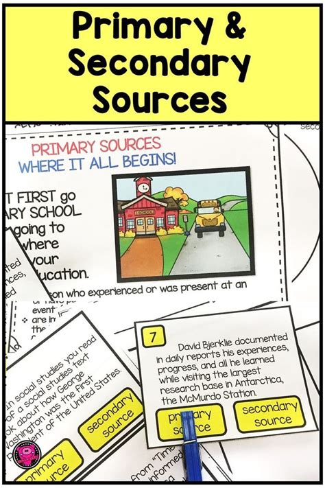 Primary And Secondary Sources Teaching Activity Pack Is Perfect For