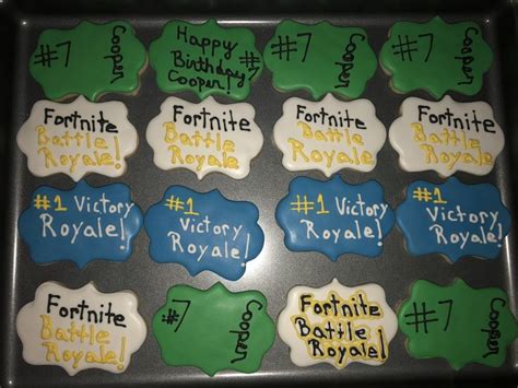 Fortnite Sugar Cookies Sugar Cookies Cookies 8th Birthday