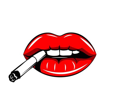 Smoke Lips Wallpaper Hd