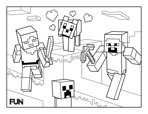 Minecraft Dungeons Coloring Pages Coloring Home