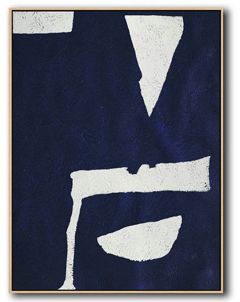 Buy Hand Painted Navy Blue Abstract Painting Onlineextra Large Wall