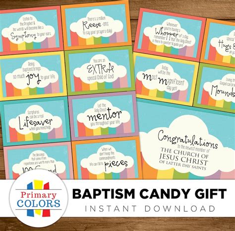 Lds Baptism I Like To Look For Rainbows When I Instant Download Etsy