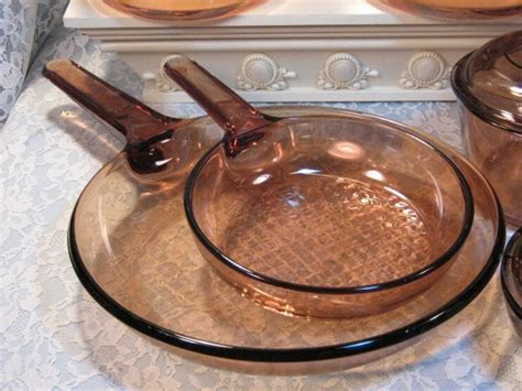 Vintage Corning Visions Visionware Glass Cookware Saucepans Etsy In 2021 Pyrex Cookware