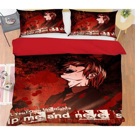 Single 3d Death Note 19016 Anime Bed Pillowcases Quilt On Onbuy